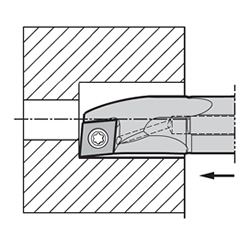 镗削/内径端面加工用一般抗振刀杆A/S-SCLC-AE型