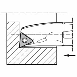 镗削/内径端面加工用钢制刀杆S-STLC-A型